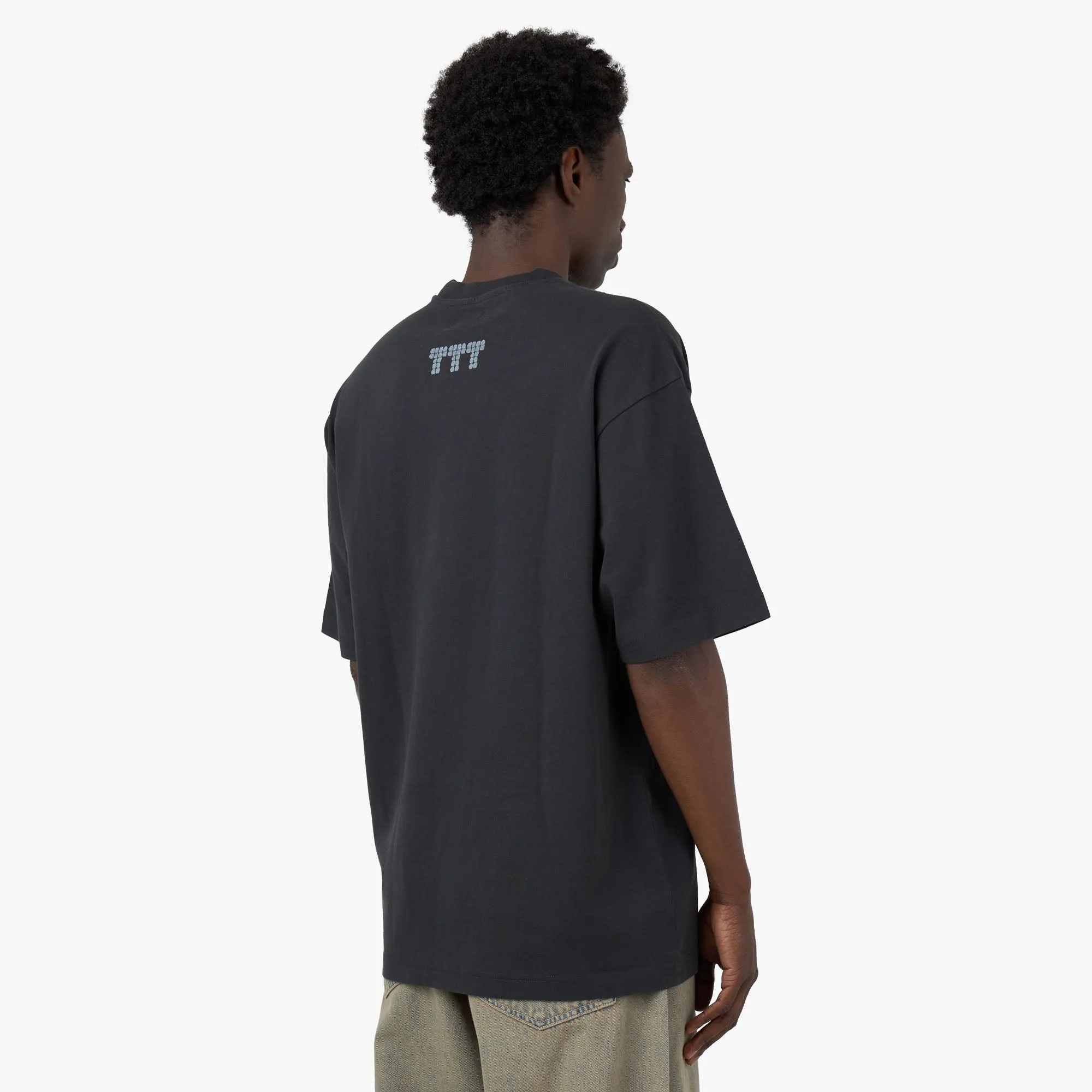The Trilogy Tapes Filet Lace T-Shirt / Black Decorative details amusement park event