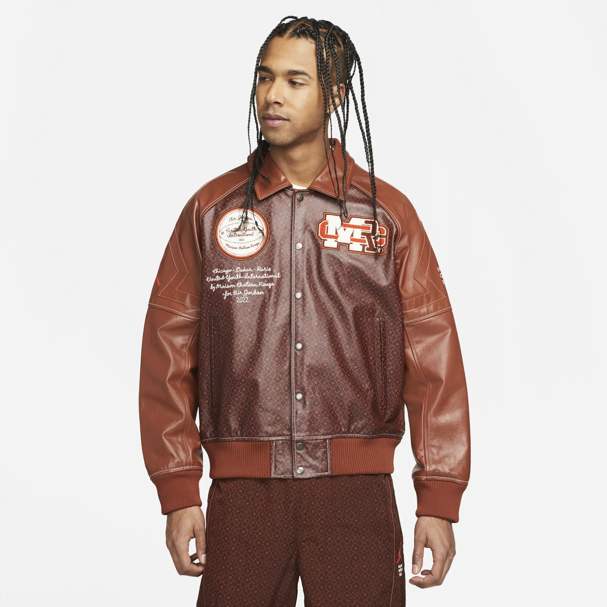 Fall Mood MCR X AIR JORDAN FLIGHT JACKET - BROWN BASALT