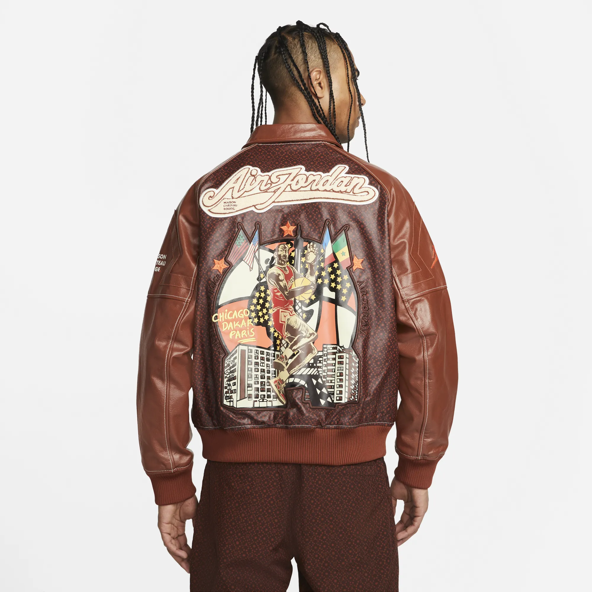 MCR X AIR JORDAN FLIGHT JACKET - BROWN BASALT Sport Glow