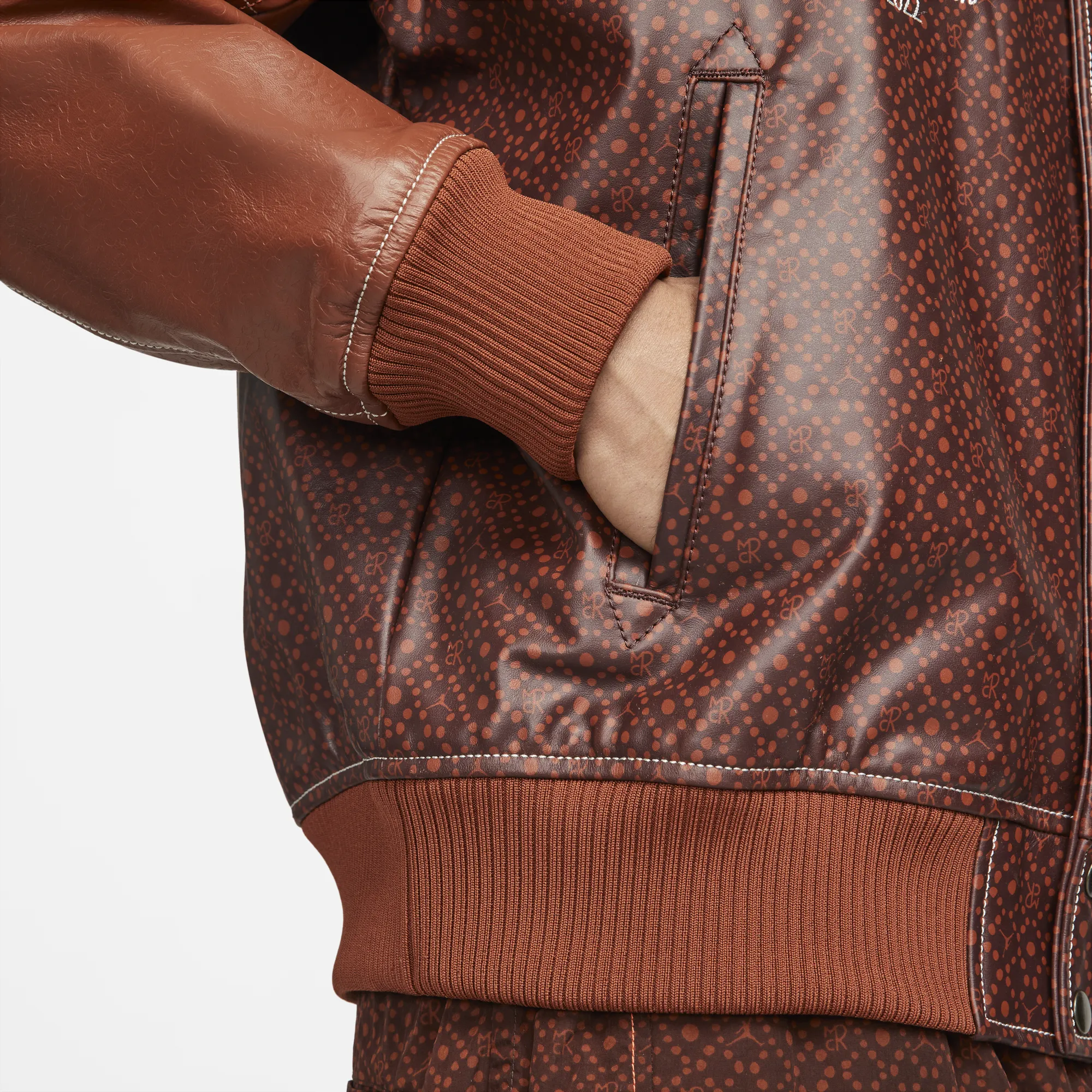 MCR X AIR JORDAN FLIGHT JACKET - BROWN BASALT SmoothFinish ZeroChafeSeams