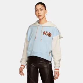 MCR X AIR JORDAN WOMEN`S PULLOVER HOODIE - CELESTINE BLUE Move Fast