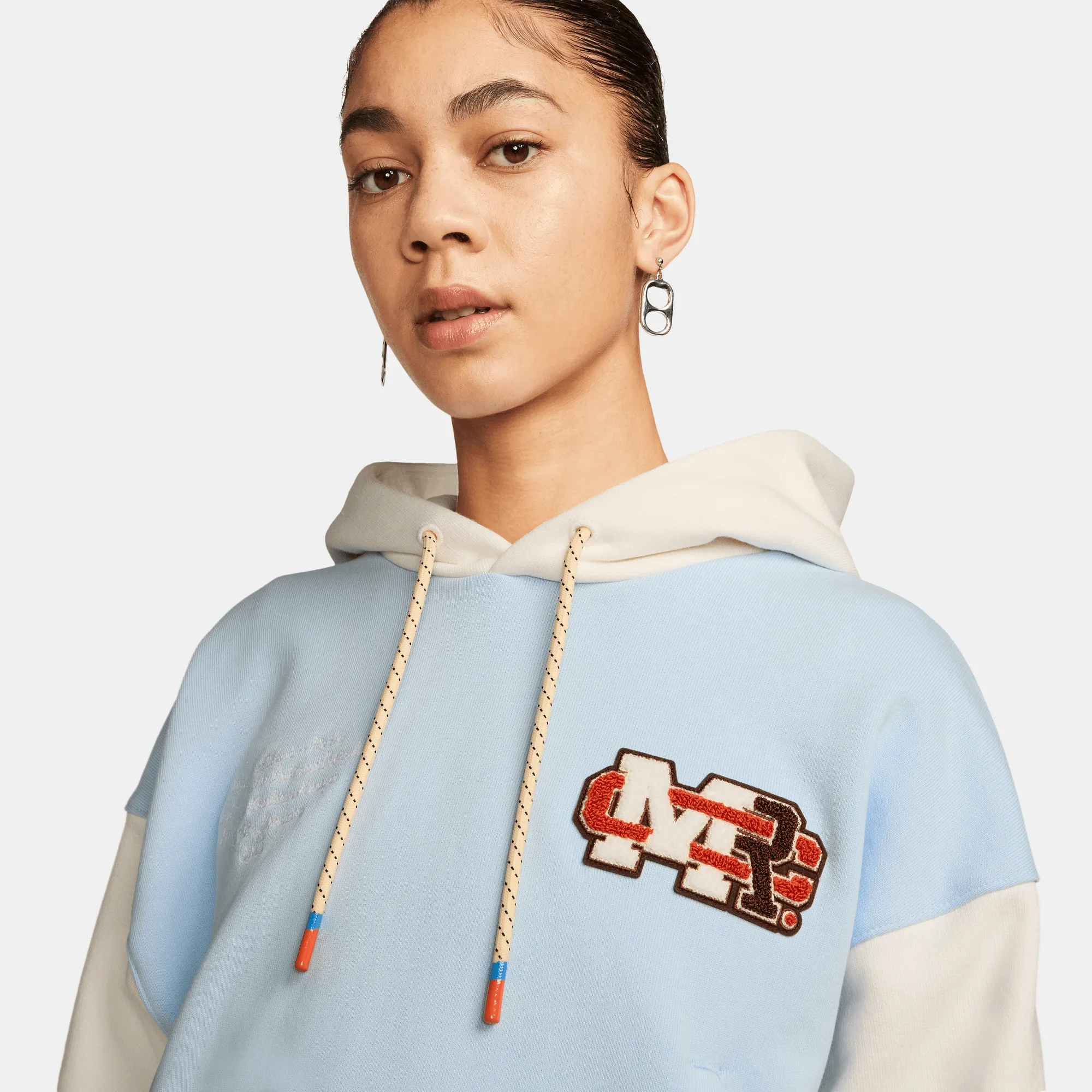 Summer Glow MCR X AIR JORDAN WOMEN`S PULLOVER HOODIE - CELESTINE BLUE