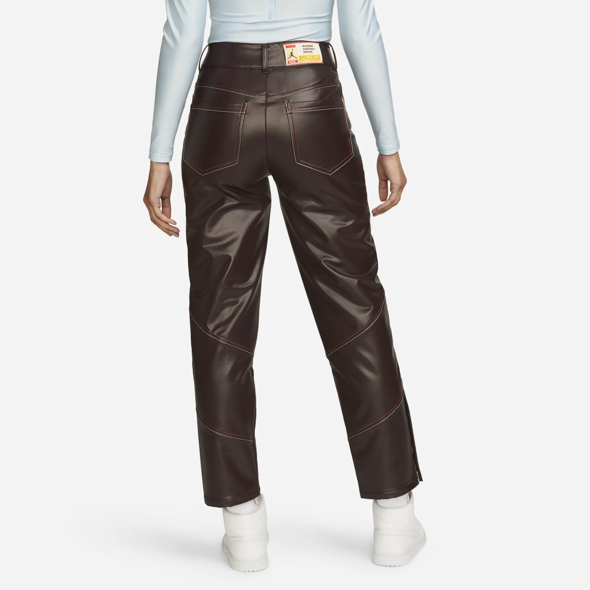MCR X AIR JORDAN WOMEN`S SRT PANTS - BROWN BASALT Brave Mode Model Glow