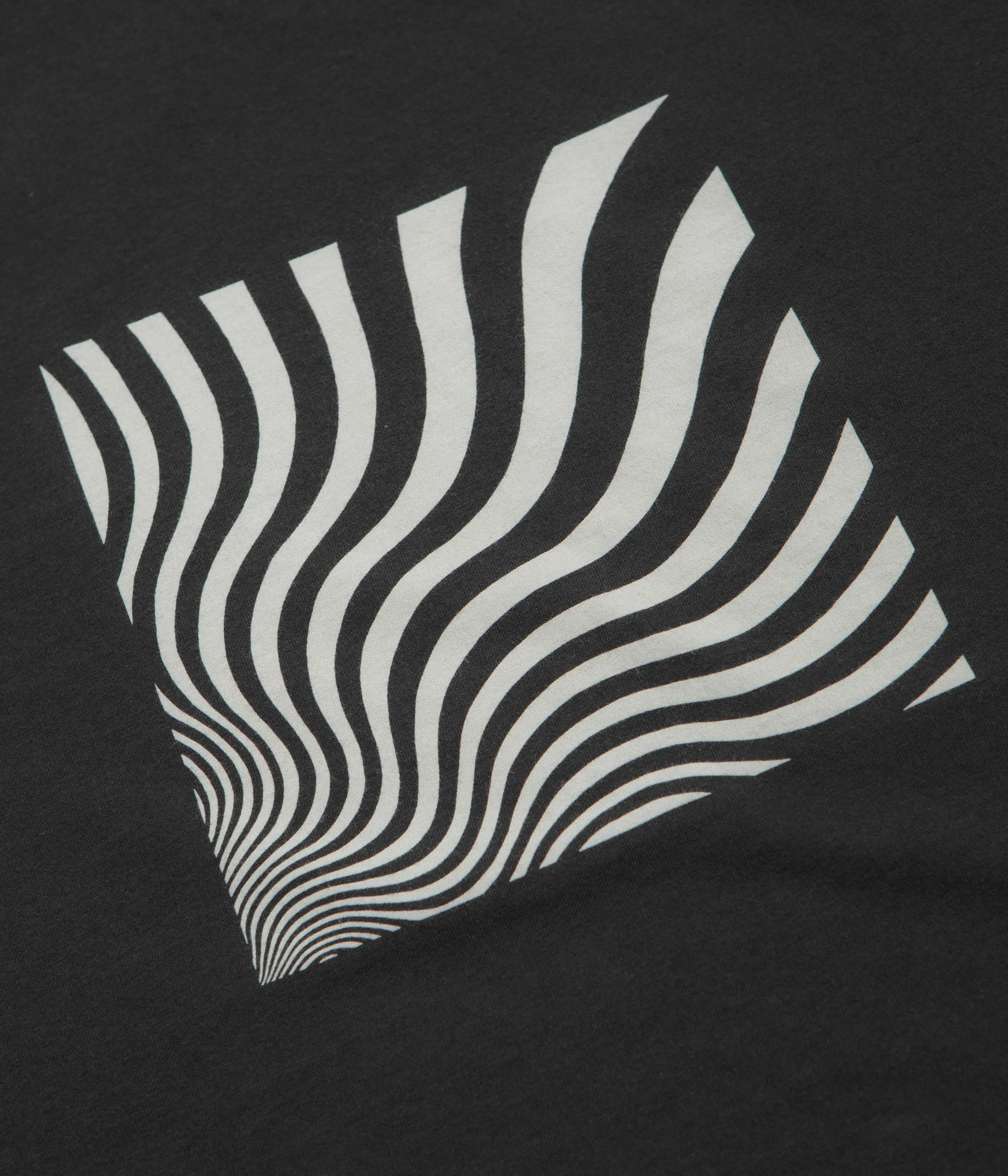 Innovative Date night Mollusk Optic Wave T-Shirt - Faded Black