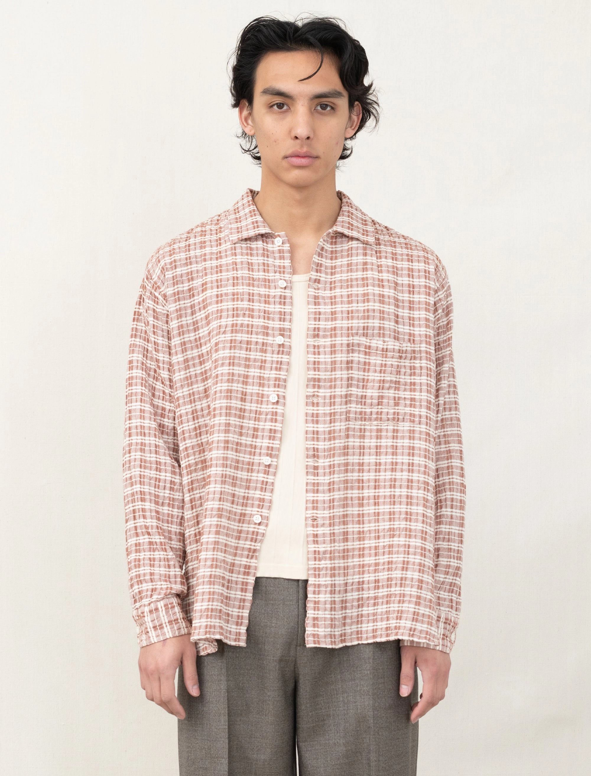 Easy Wear Compact Thermal Insulation Mechanic Shirt (Rusty Check)