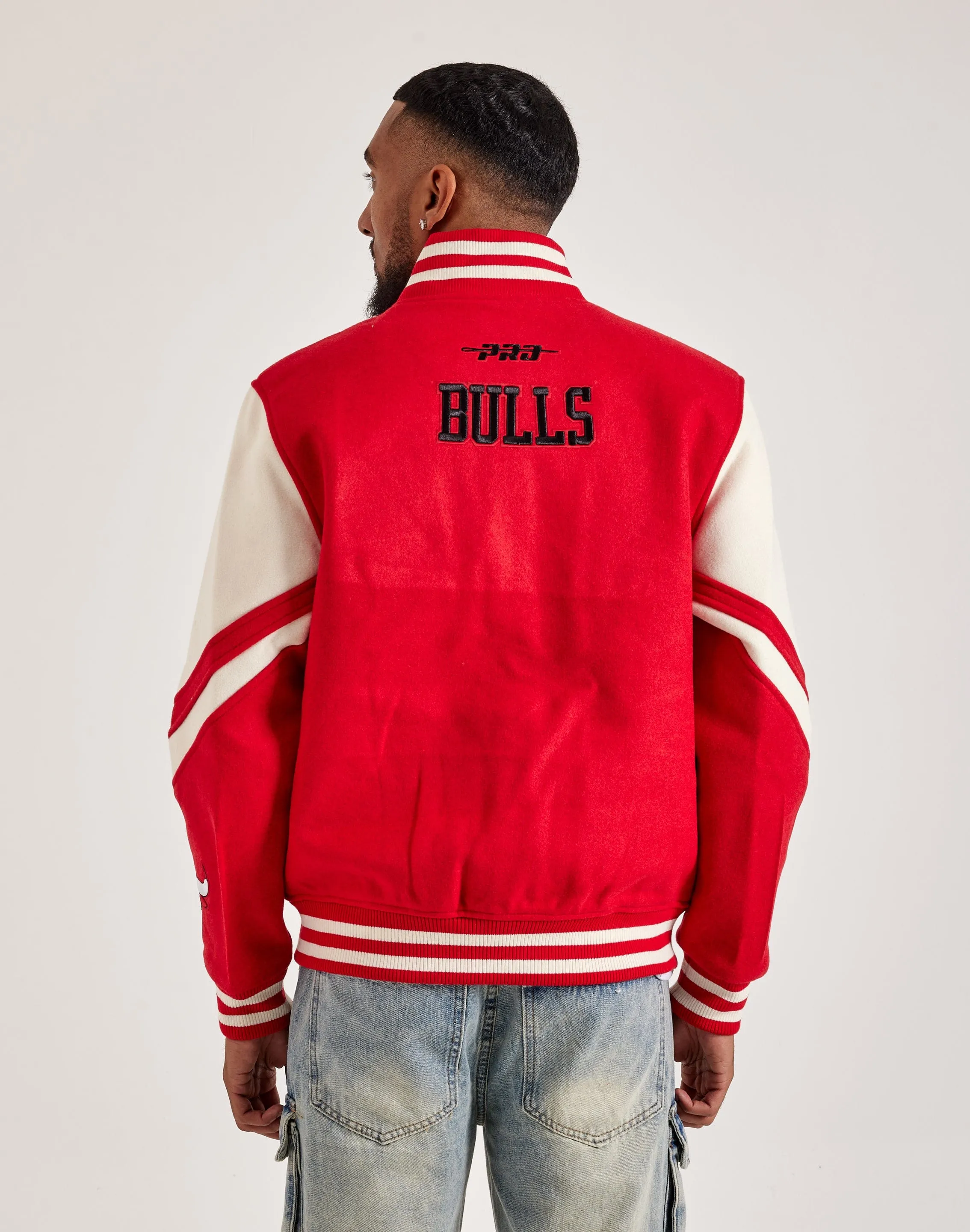 ZeroWasteProduction Zen Ease Pro Standard NBA Chicago Bulls Varsity Jacket
