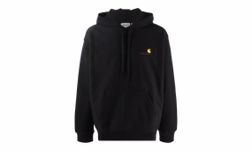 Mens American Script Hoodie "BLACK"