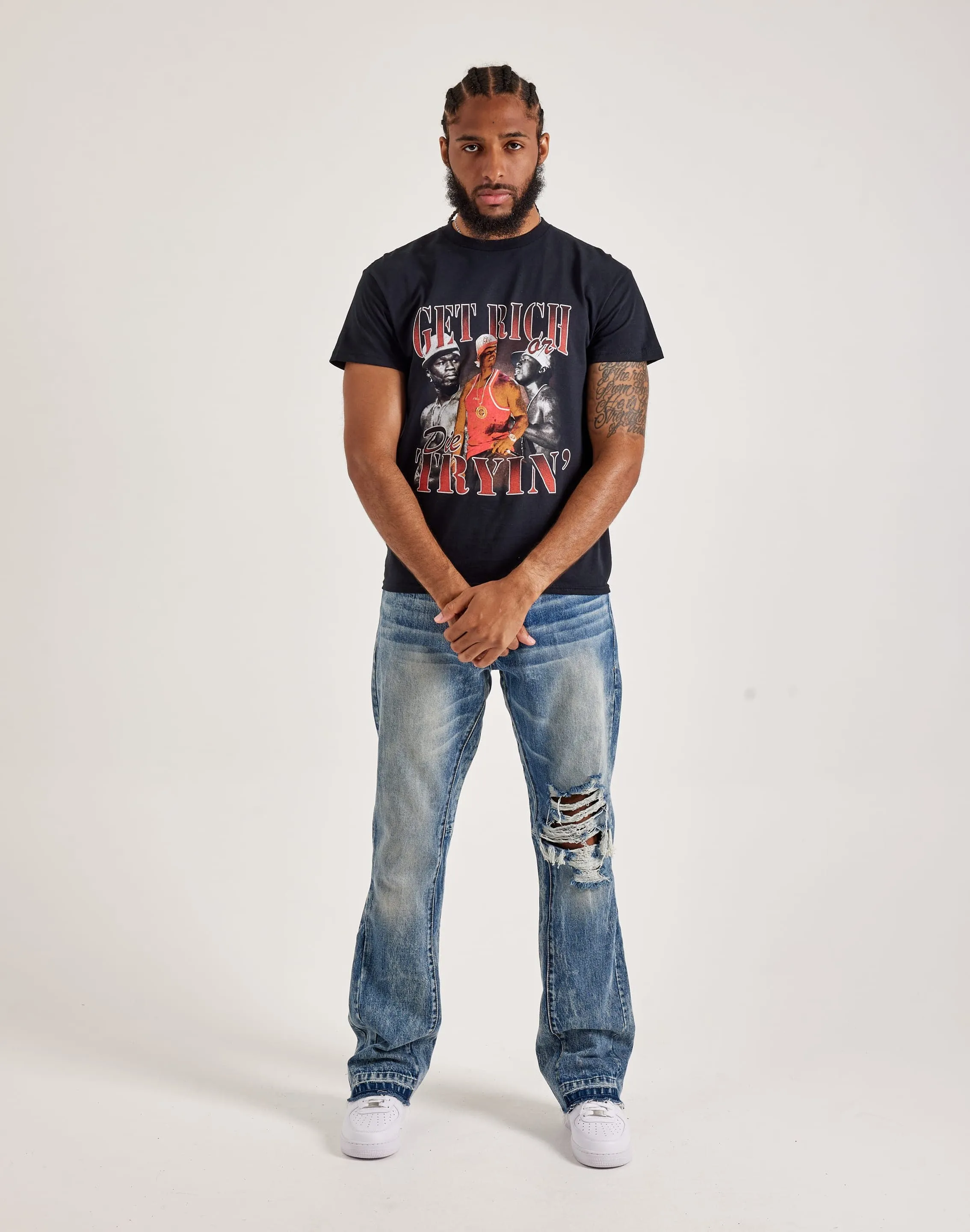 Merch Traffic 50 Cent Get Rich Or Die Tryin' Tee PreShrunk Cotton EcoDye Process