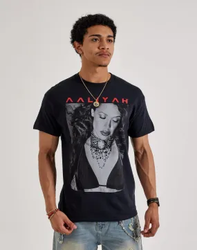 Merch Traffic Aaliyah Songlist Tee Stone Glow