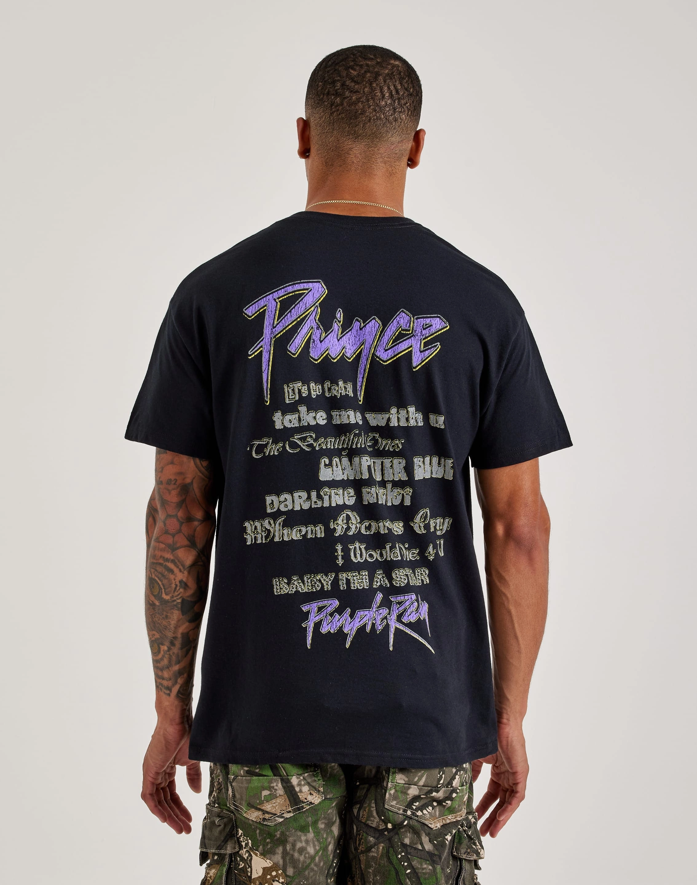 Merch Traffic Prince Purple Rain Tee TensionAdjustedWaistband
