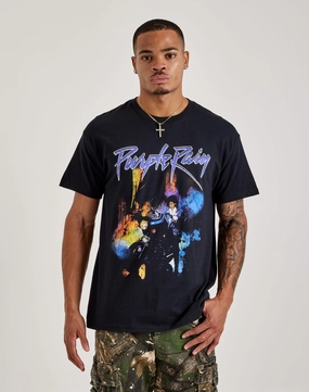 Merch Traffic Prince Purple Rain Tee Star Light AdjustableWaistband