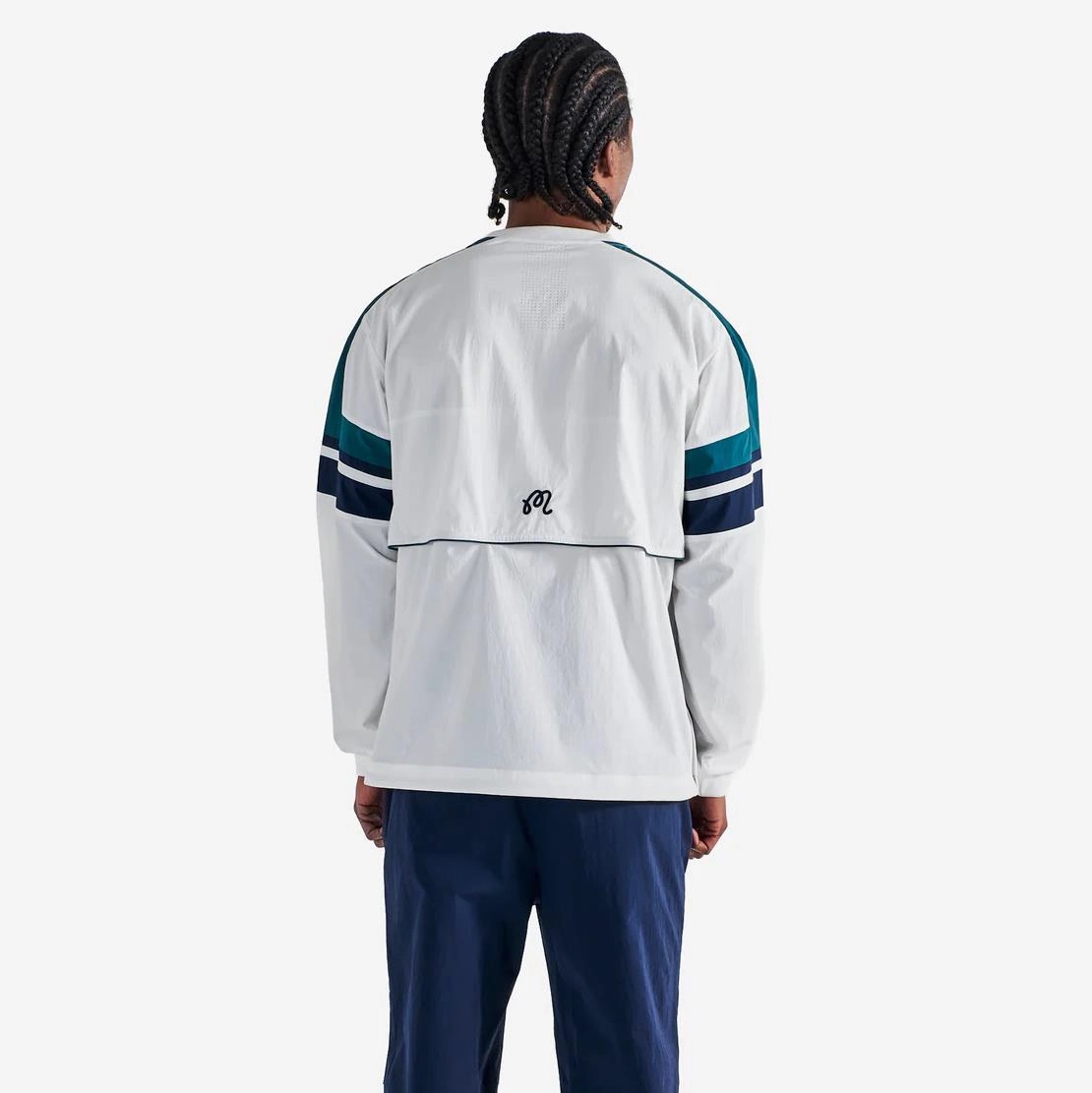 Blush Sportiva Nylon Popover White