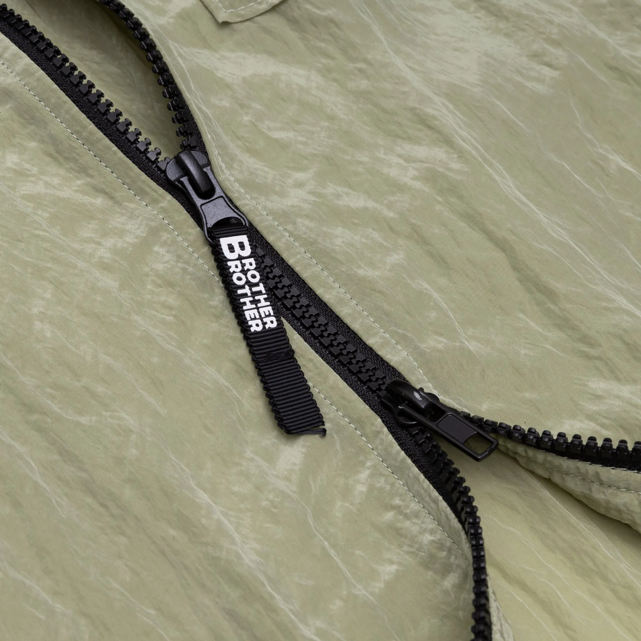 Sustainable Dye Process METALLIC NYLON 4 POCKET ZIP SHIRT