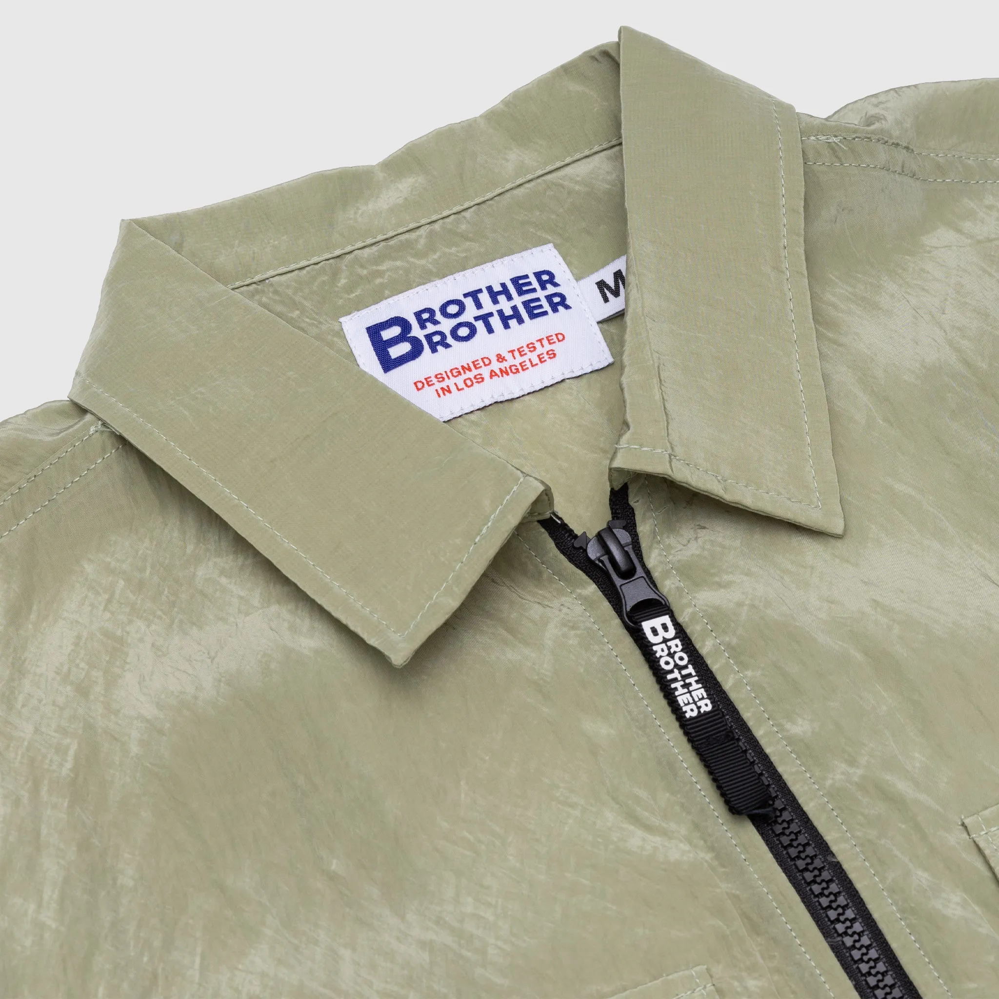 METALLIC NYLON 4 POCKET ZIP SHIRT Thermoregulating Layer Everyday Outfit