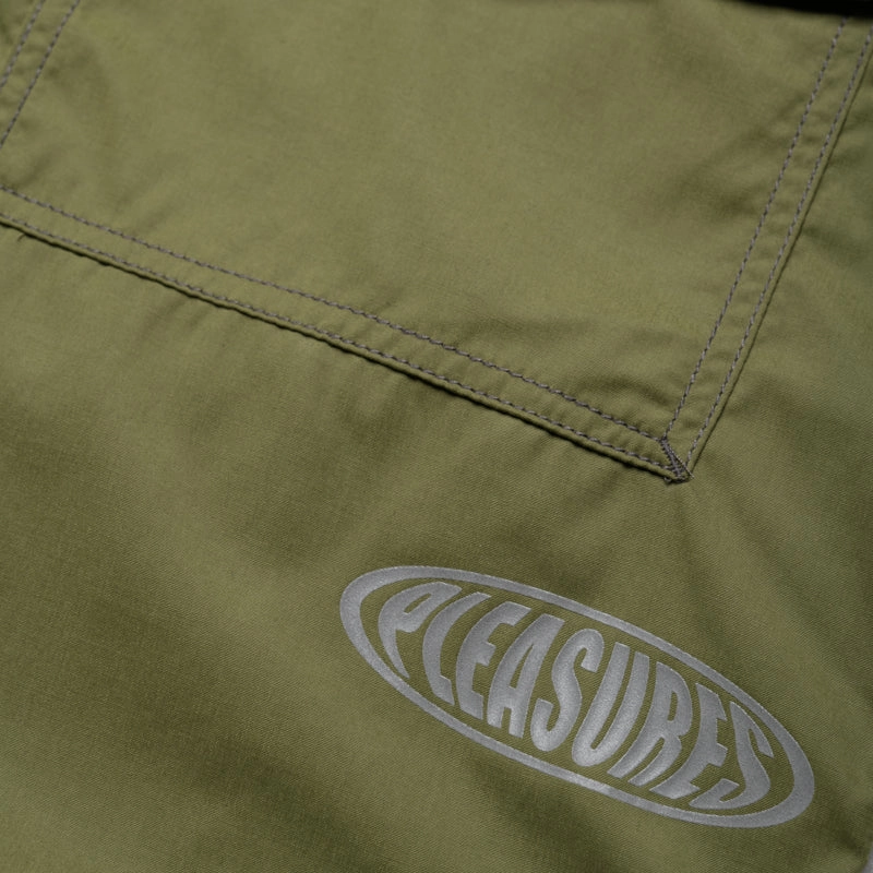 Playful Style Airy Design Pleasures Raider Cargo Shorts - Olive