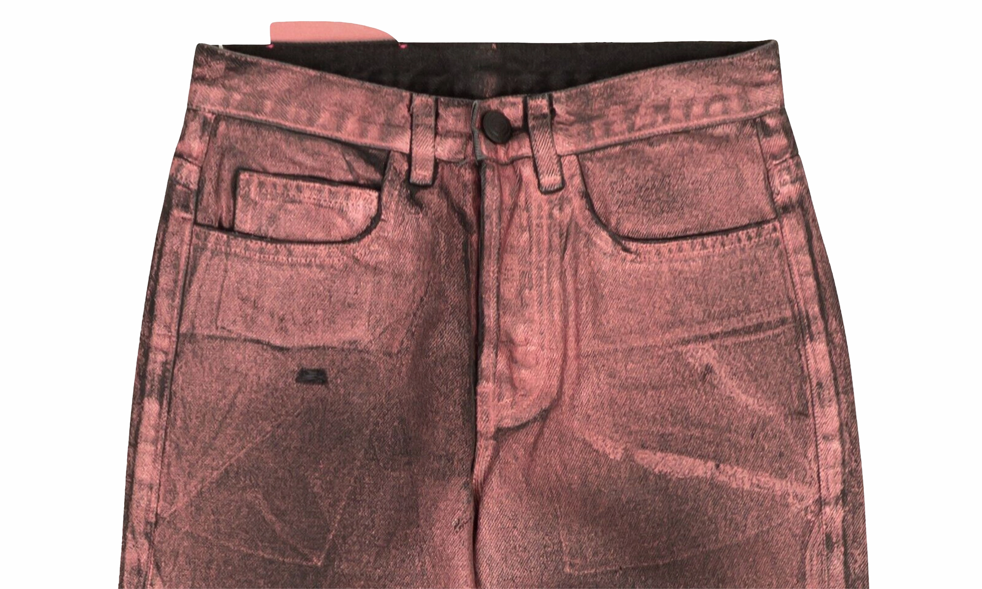 Metallic Wash Jeans "Black / Pink" City Walk Comfy Weekend Getaway Urban Outfit