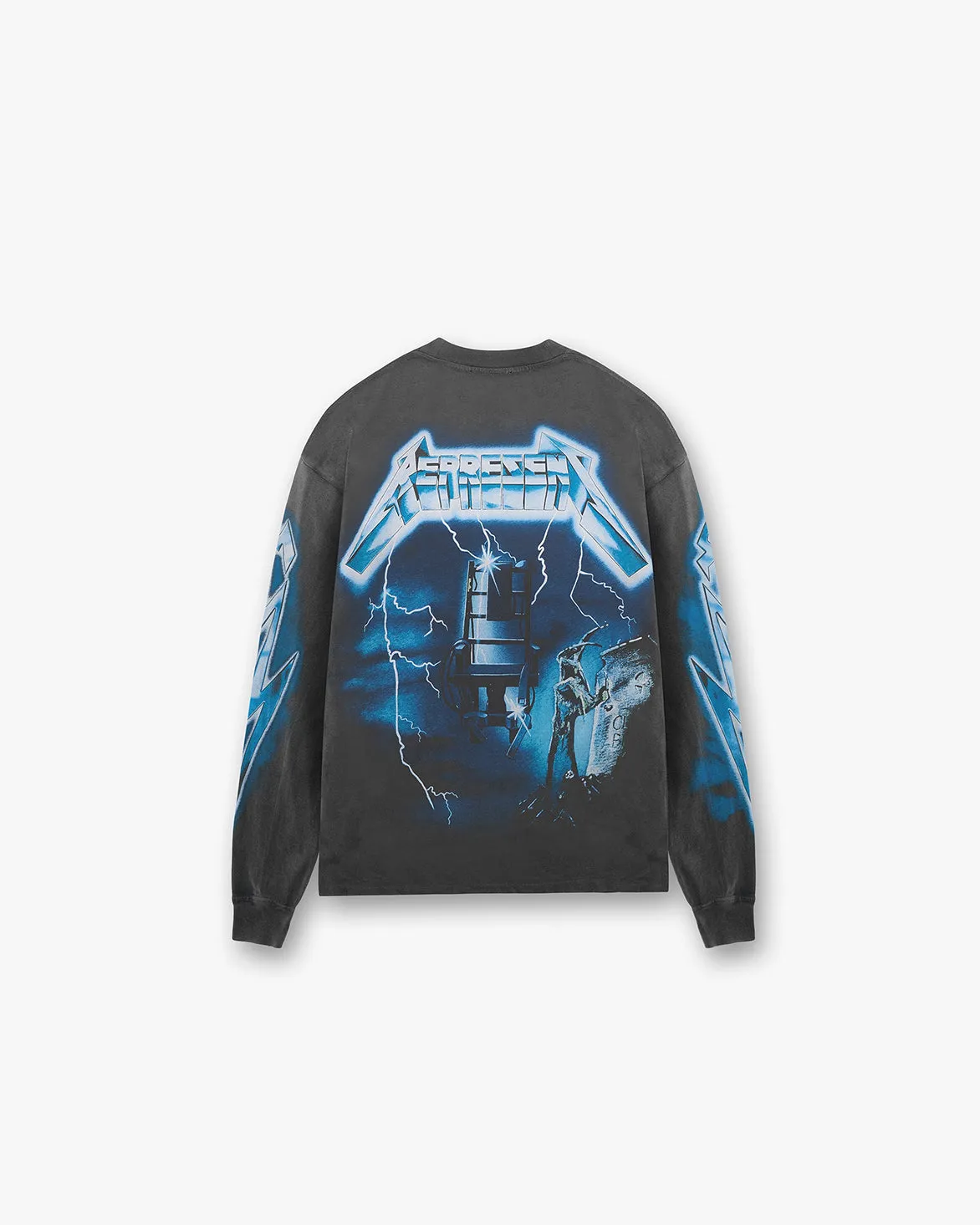 LowMaintenance Material Holiday Glow METALLICA RIDE THE LIGHTNING L/S TEE - VINTAGE GREY