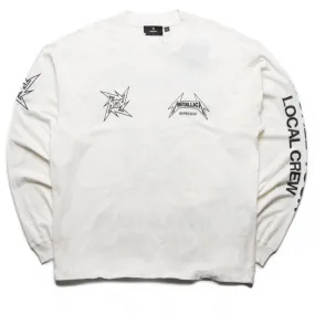 Metallica x Represent Local Crew L/S Tee - Flat White Bootcut Button Down