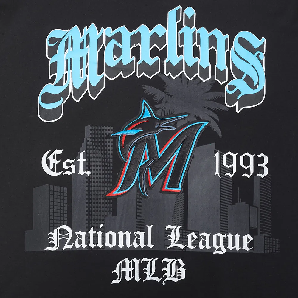HighCollared Design Miami Marlins Old English Tee -Mens