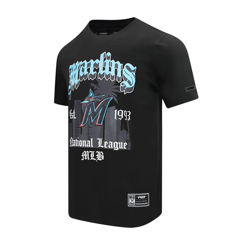 NonSlipTrim NonRestrictiveFit Miami Marlins Old English Tee -Mens