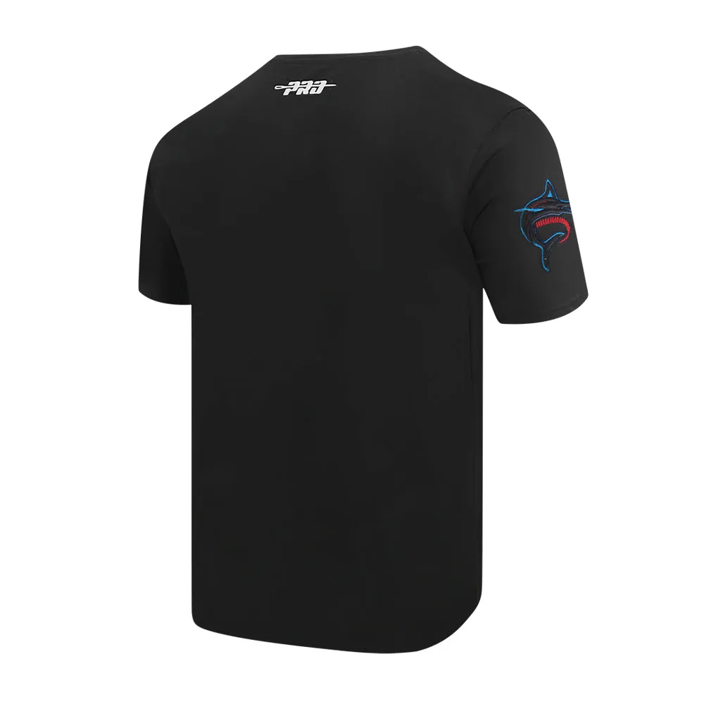 Miami Marlins Old English Tee -Mens Airflow Vents