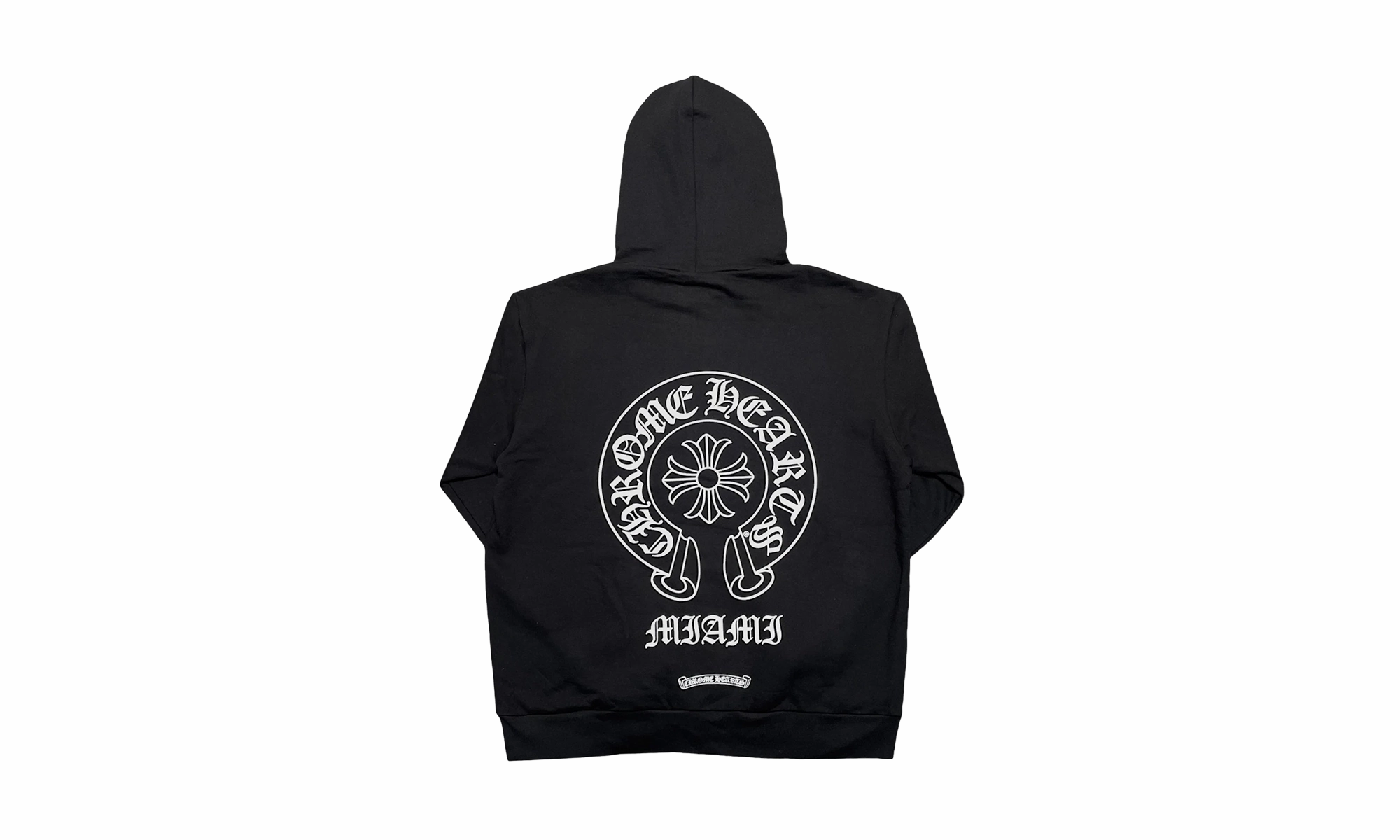 Miami Exclusive Horseshoe Logo Graphic Hoodie "Black"