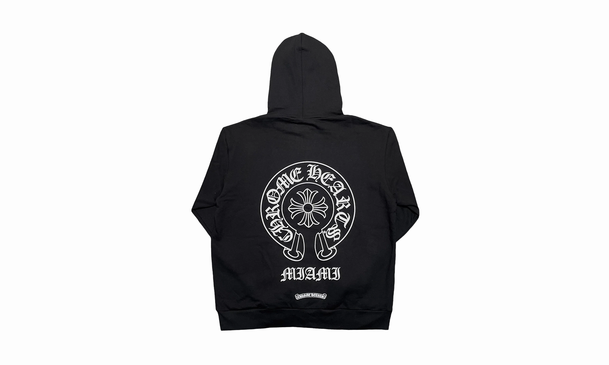 Miami Exclusive Horseshoe Logo Graphic Hoodie "Black"