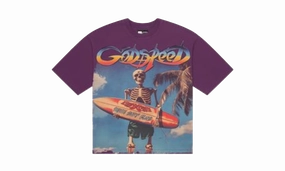 Frost Glow Ventilation Panels Miami surf club Tee "Purple"
