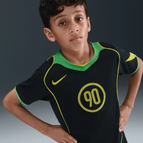KIDS TOTAL 90 DRI-FIT SOCCER JERSEY - BLACK / GREEN SPARK Tropical Glow Resort Mood