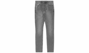Mid -Long Rise Slim Tapered Leg Full Length Jeans "Chitch Prodigy" Winter Warmth Durable No Fuss Wear