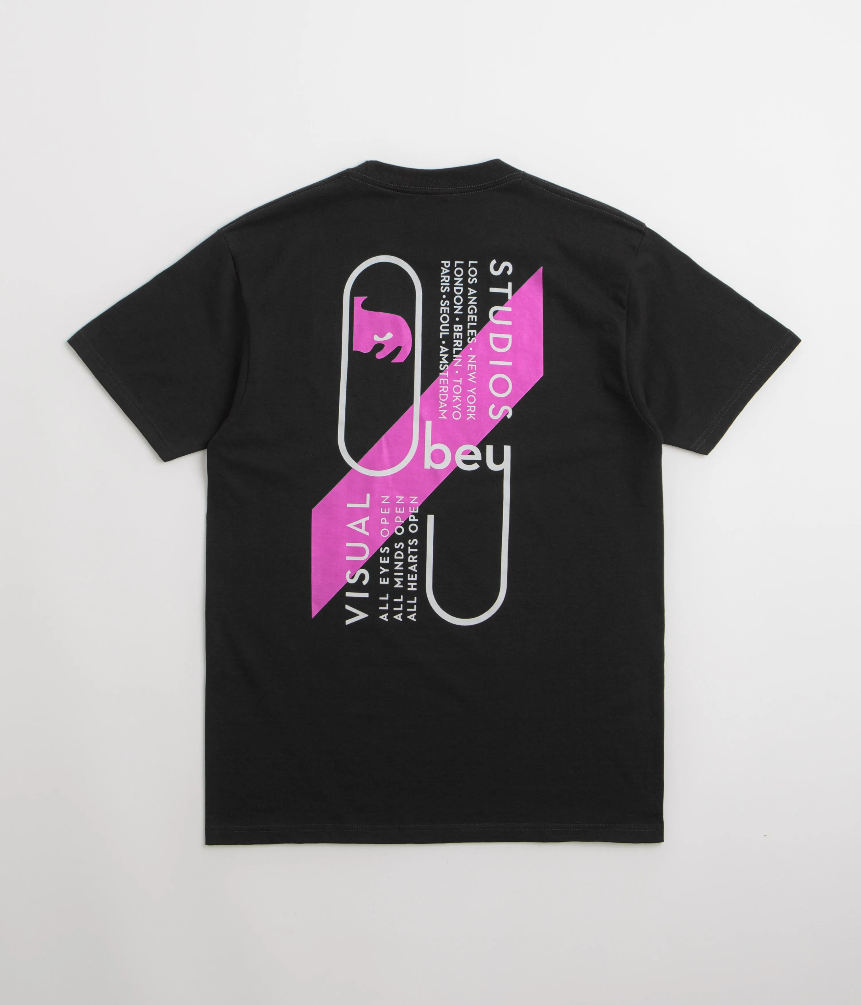 Obey Visual Studios T-Shirt - Black Mansion