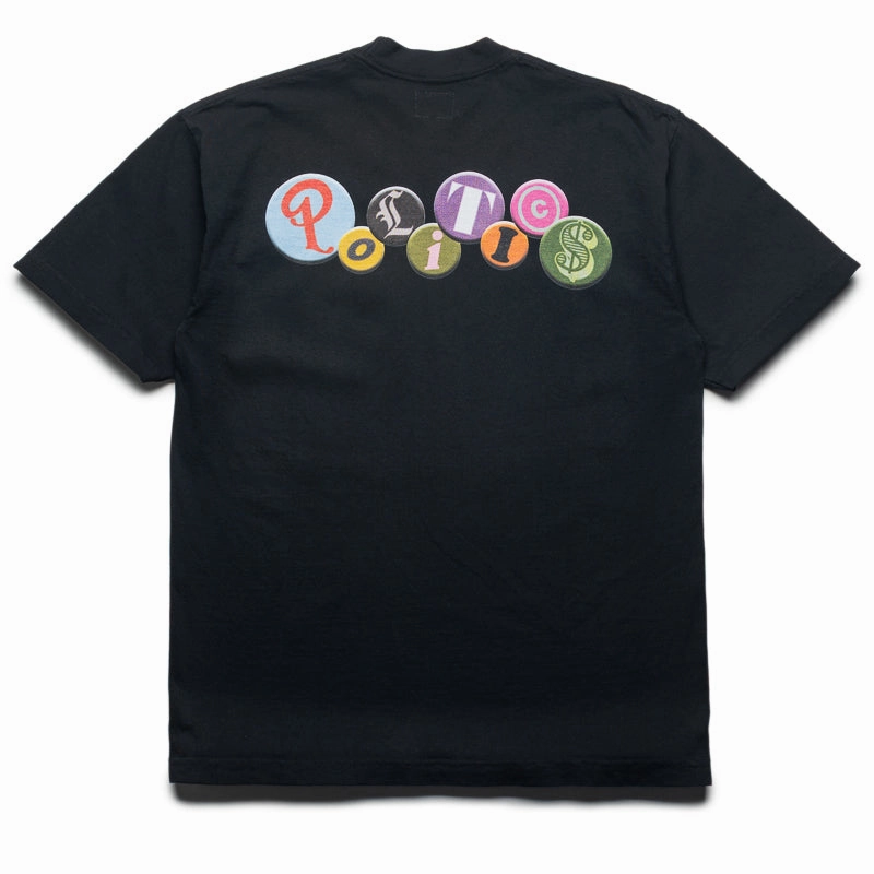 garden event Politics Buttons Tee - Black