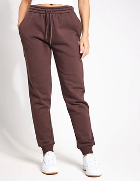 Bonded Seam Durability Millie Slim Fleece Track Pant - Oak