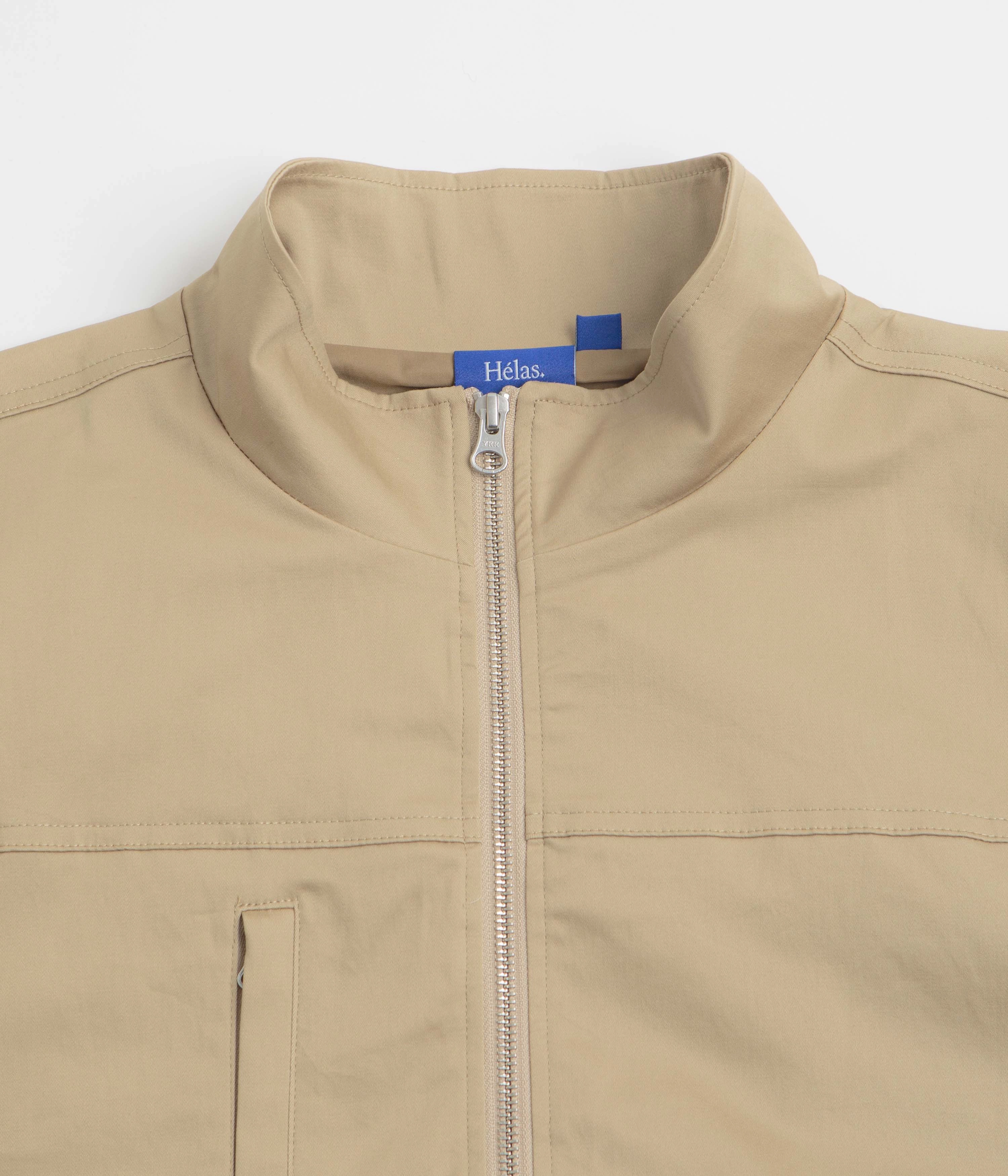 Dual Layer Ventilation Helas Drapeau Utility Jacket - Beige