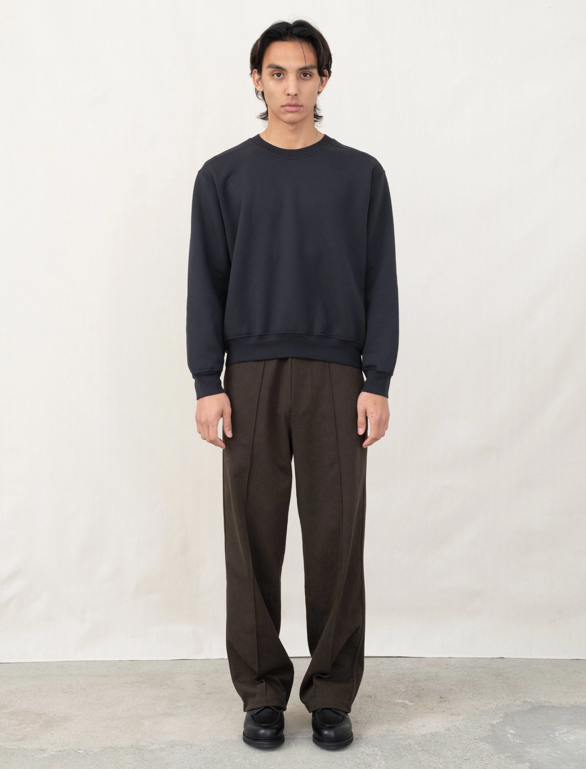 QuickDry Texture Mini Crewneck (Anthracite)