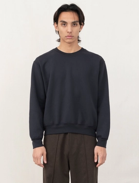 Low Profile Zipper Closure Mini Crewneck (Anthracite)