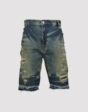 LightweightInsulation Grindhouse Frayed Edge Denim Shorts