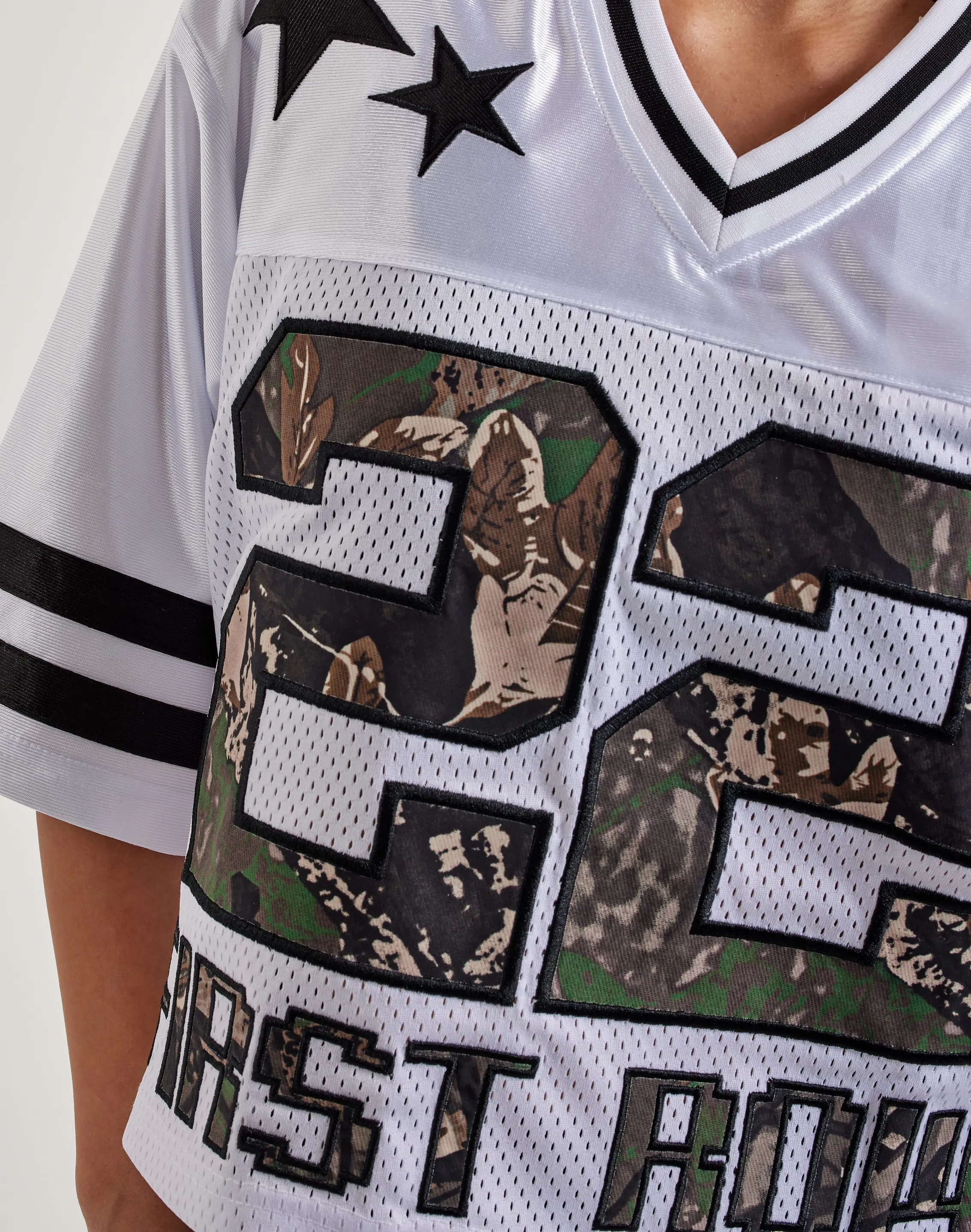 First Row Cropped Mesh Jersey LowProfile Design