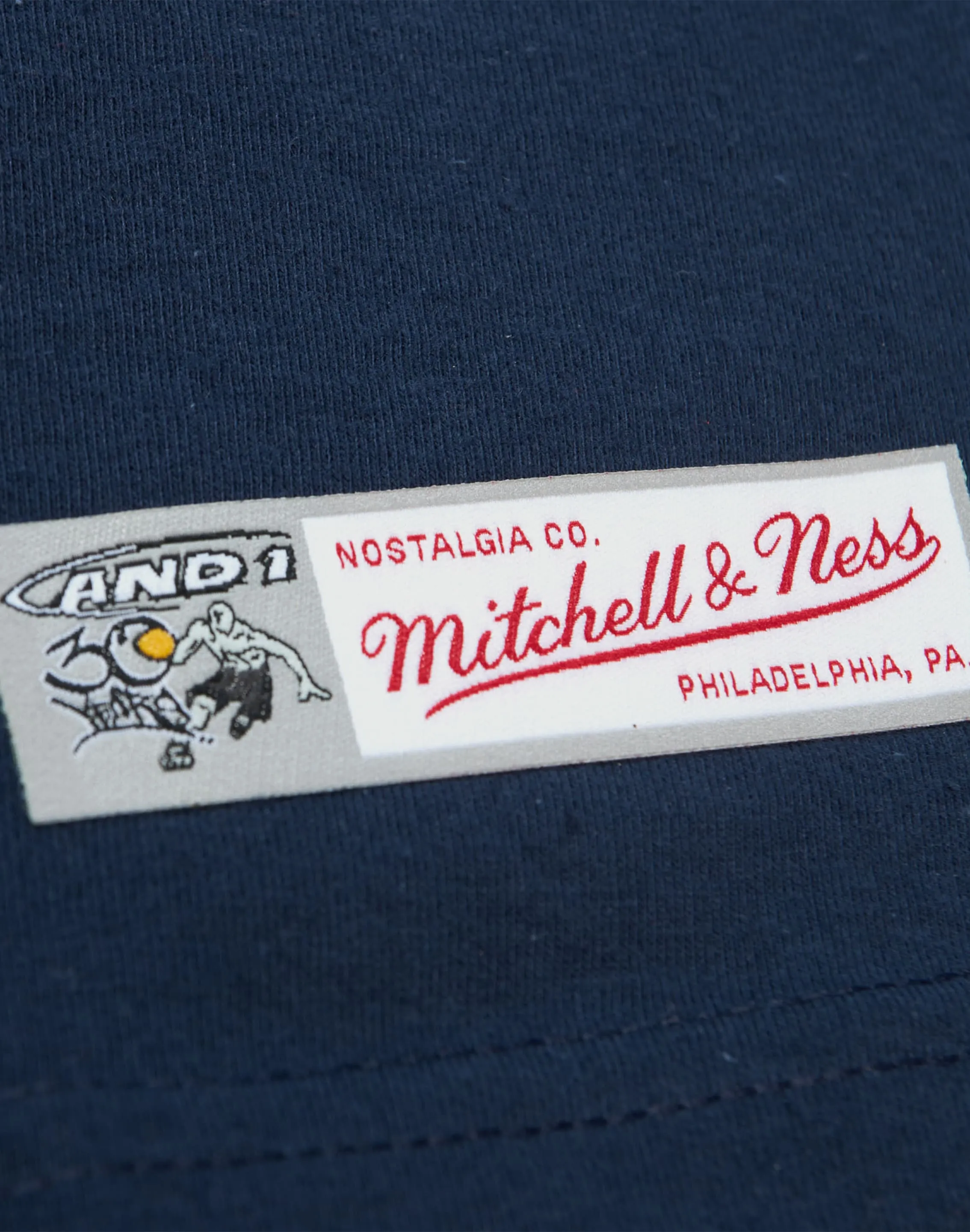 Open Heart SmoothInnerLining Mitchell & Ness AND1 Take a Seat Short Sleeve Top