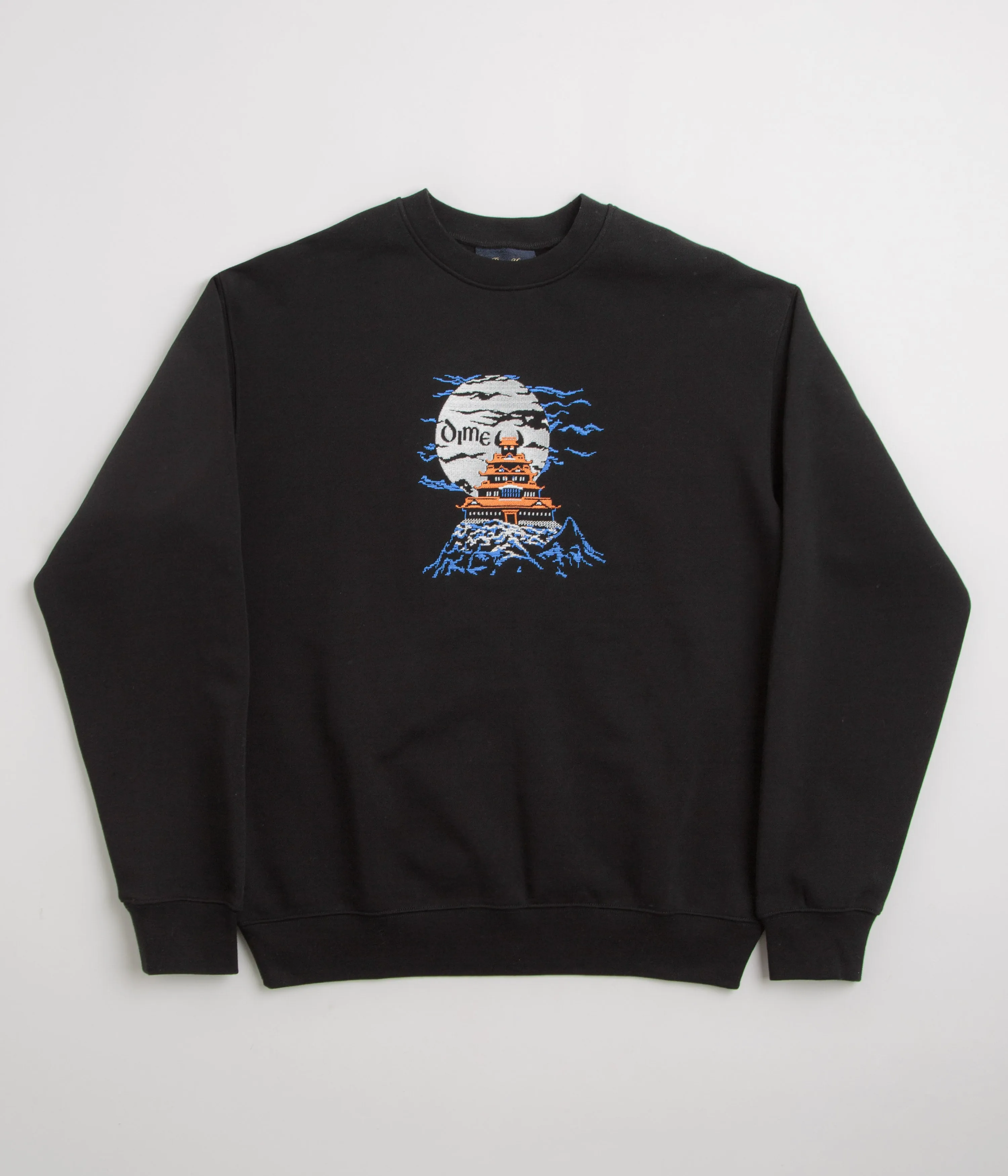 product clip convenience Dime Kastle Crewneck Sweatshirt - Black