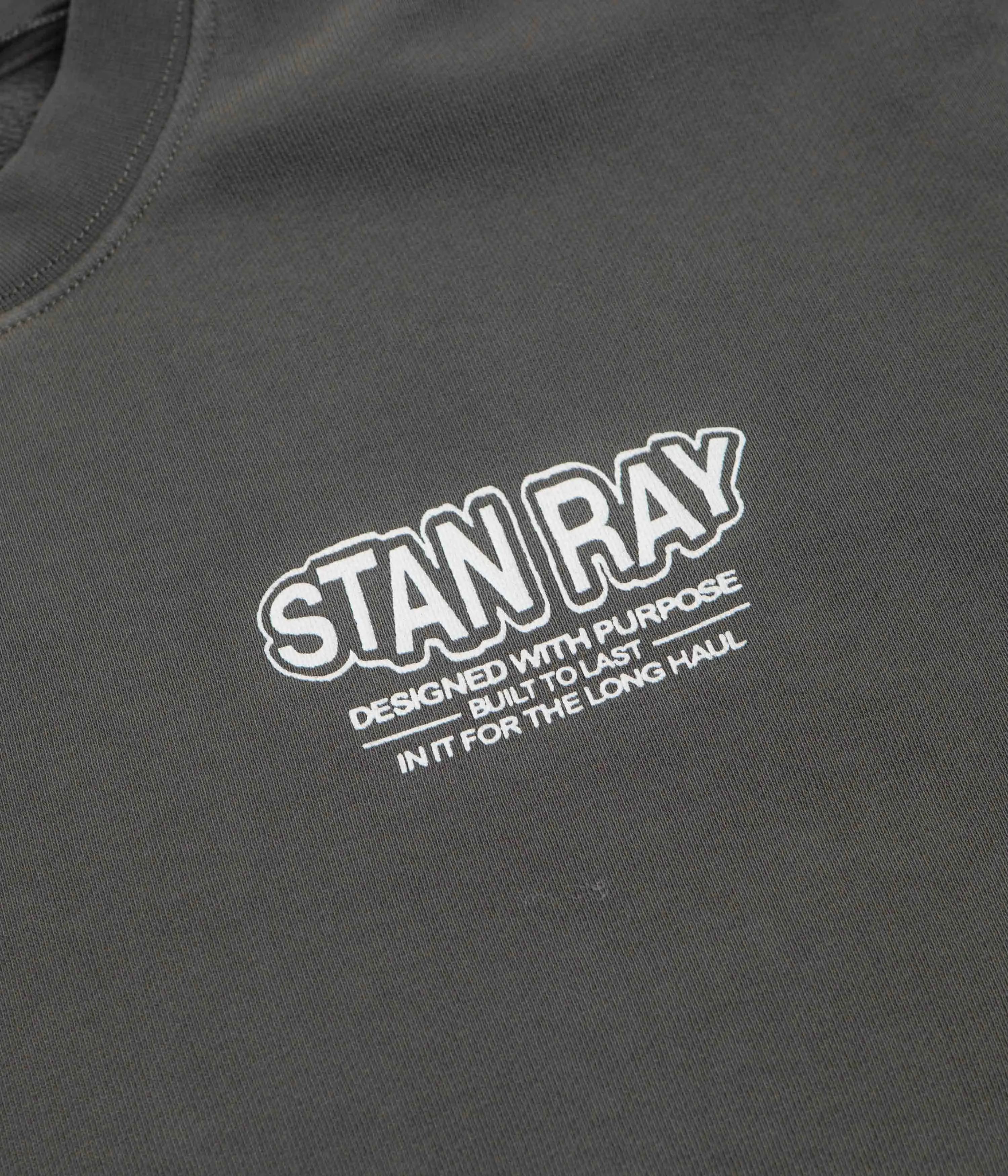 Team Spirit Autumn Wear Stan Ray Long Haul Crewneck Sweatshirt - Washed Black