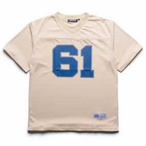 CompactPackaging Fucking Awesome Stamp Logo Practice Jersey - Cream/Blue
