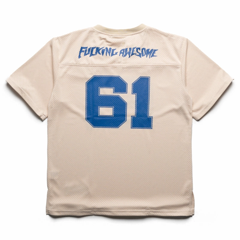 LightweightDesign AbrasionFreeZone Fucking Awesome Stamp Logo Practice Jersey - Cream/Blue