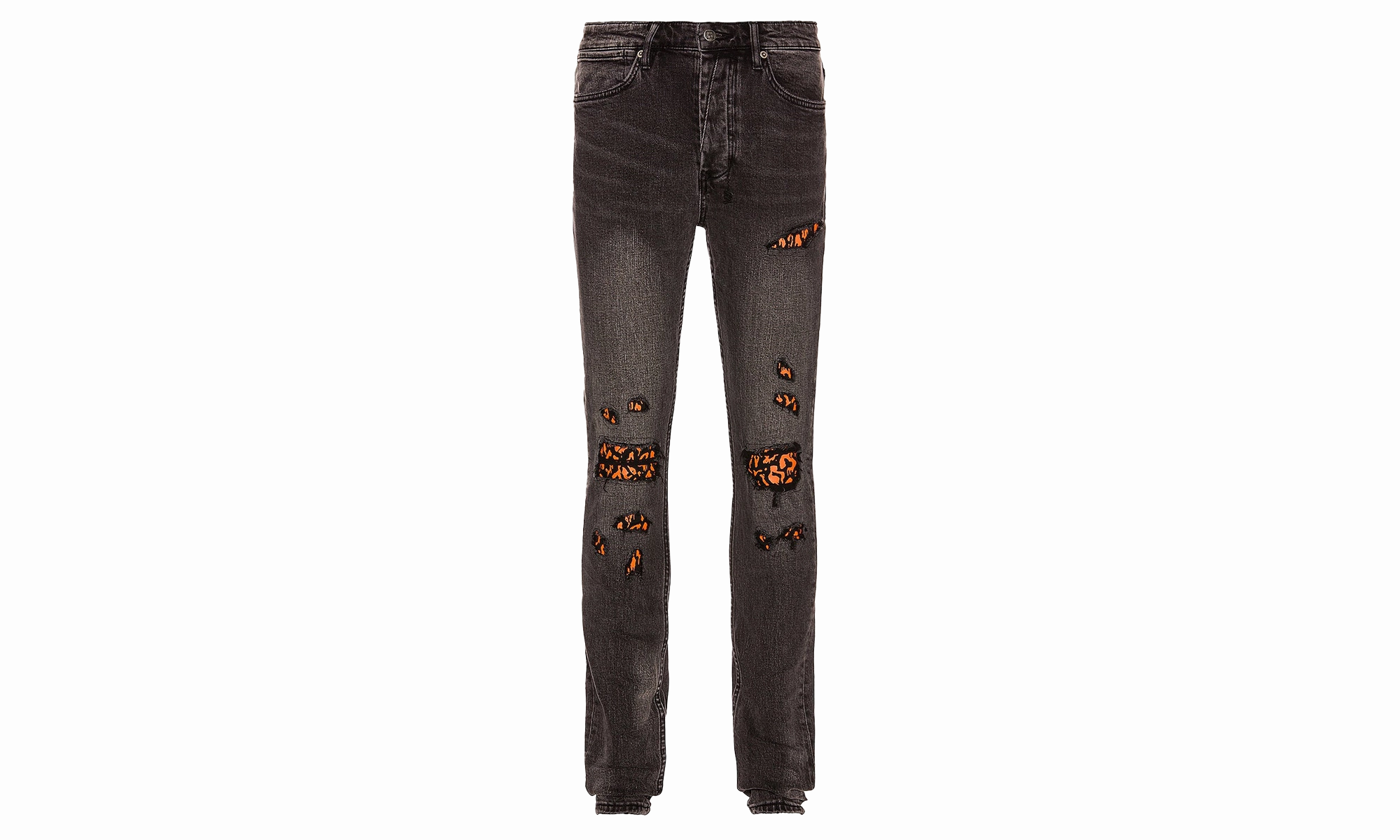 Angst Fire Patch Jeans "Van Winkle" Daily Wear Festival Outfit Lifestyle Ready