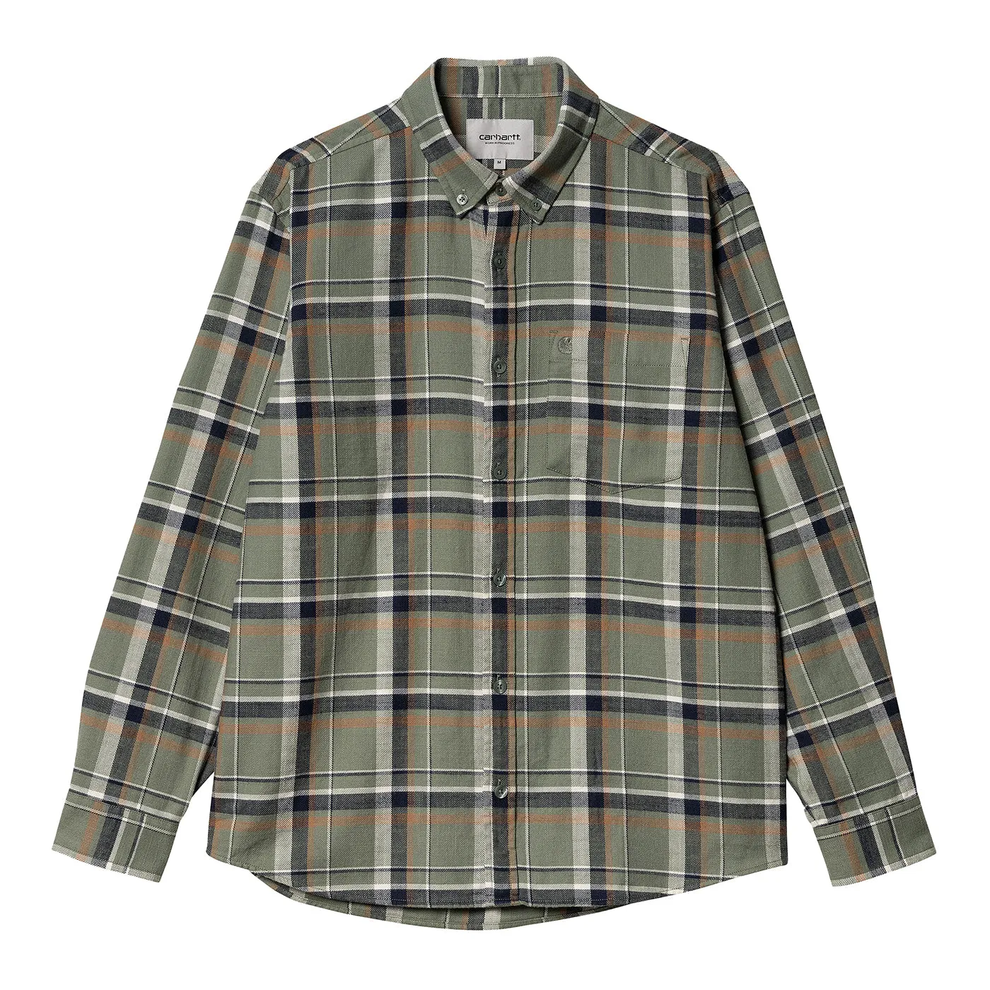 Carhartt WIP L/S Swenson Check Shirt - Park Flex Fit Collar Smart Appearance