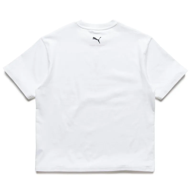 Skepta x Puma Graphic Tee - White Tiered hem Striped
