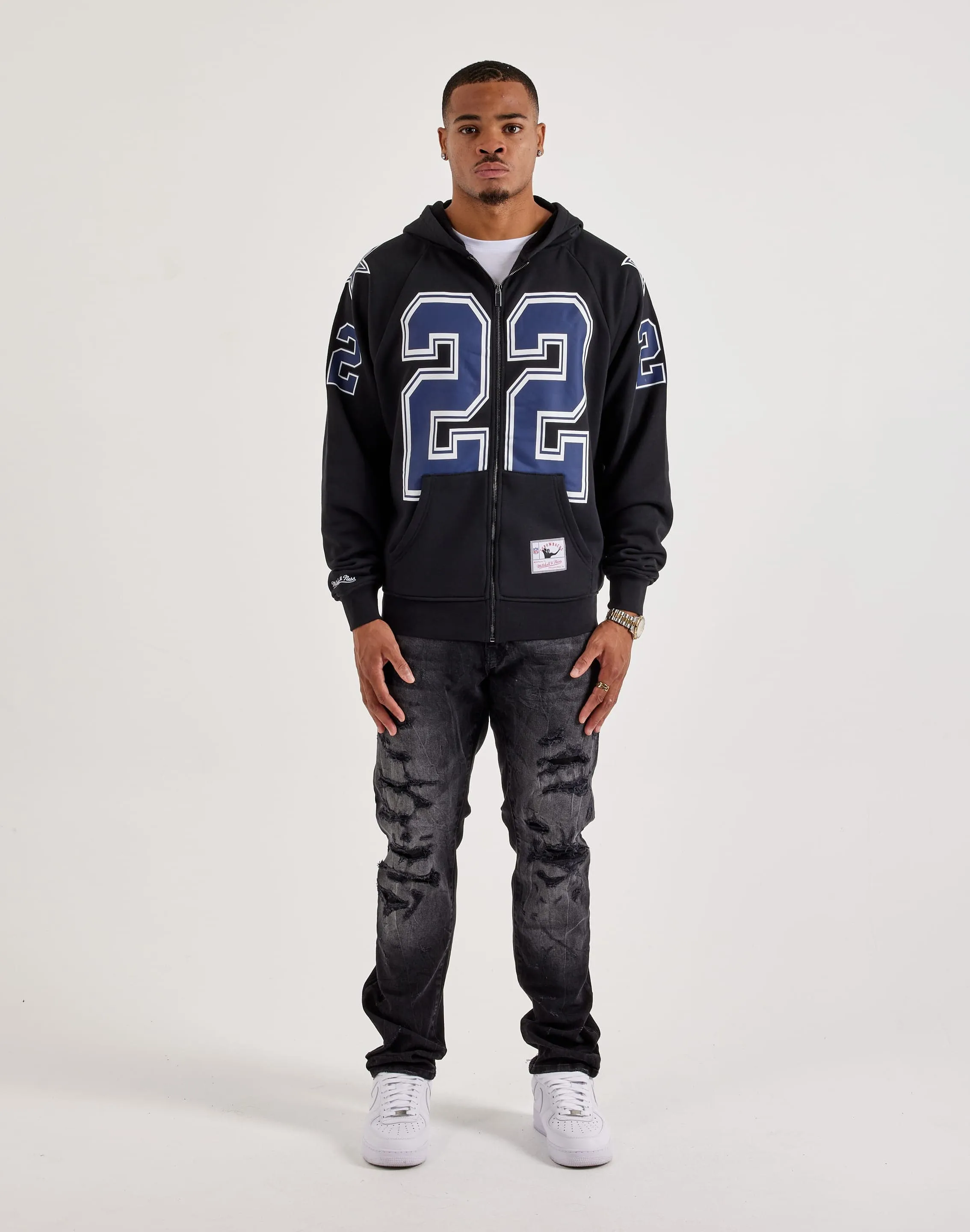 Chill Fit Mitchell & Ness NFL Maxxed Out Raglan Cowboys Emmitt Smith Fleece Hoodie