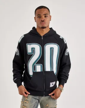 MultiPocket Mitchell & Ness NFL Maxxed Out Raglan Eagles Brian Dawkins Fleece Hoodie