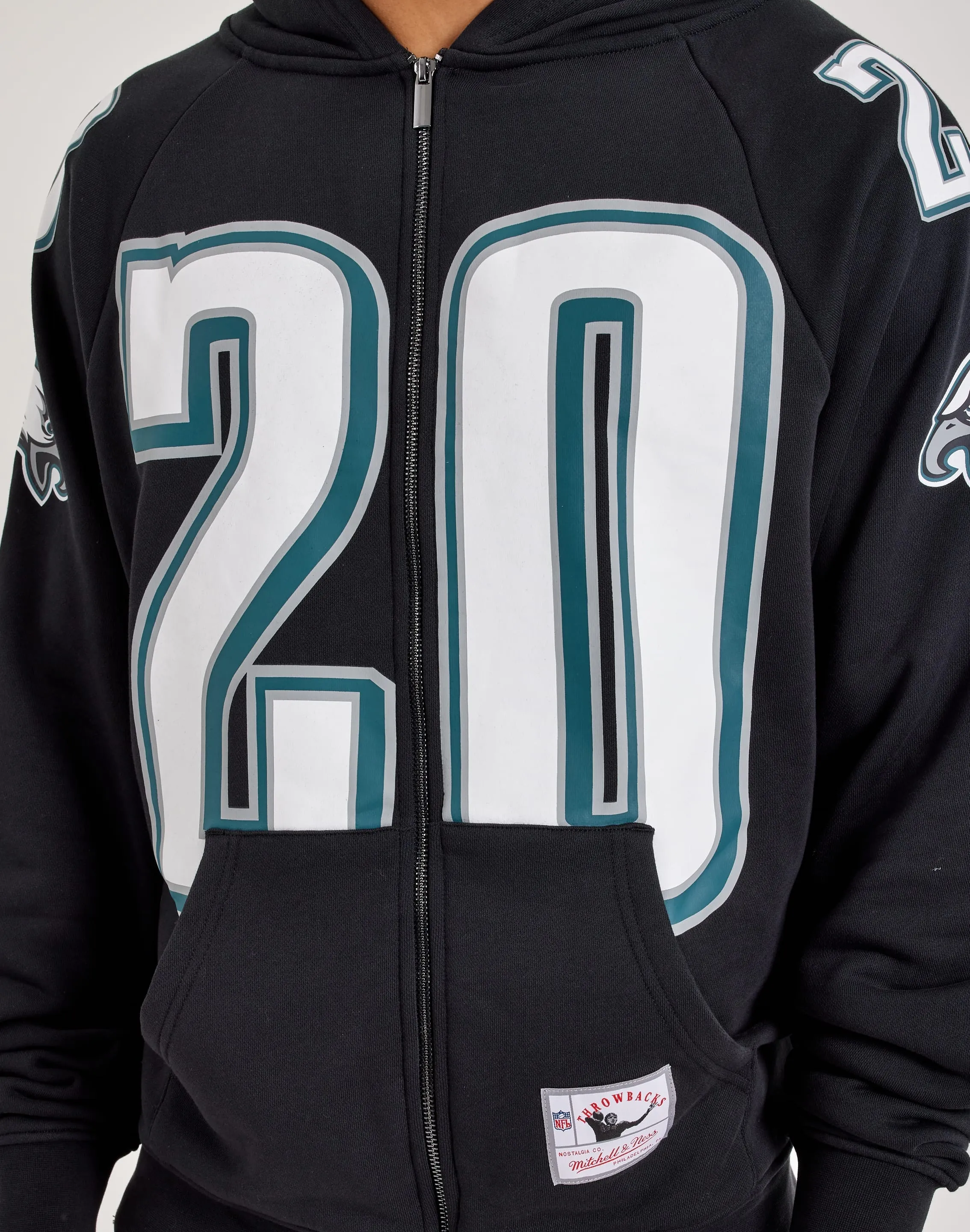 Retro cool Wide Glow Mitchell & Ness NFL Maxxed Out Raglan Eagles Brian Dawkins Fleece Hoodie