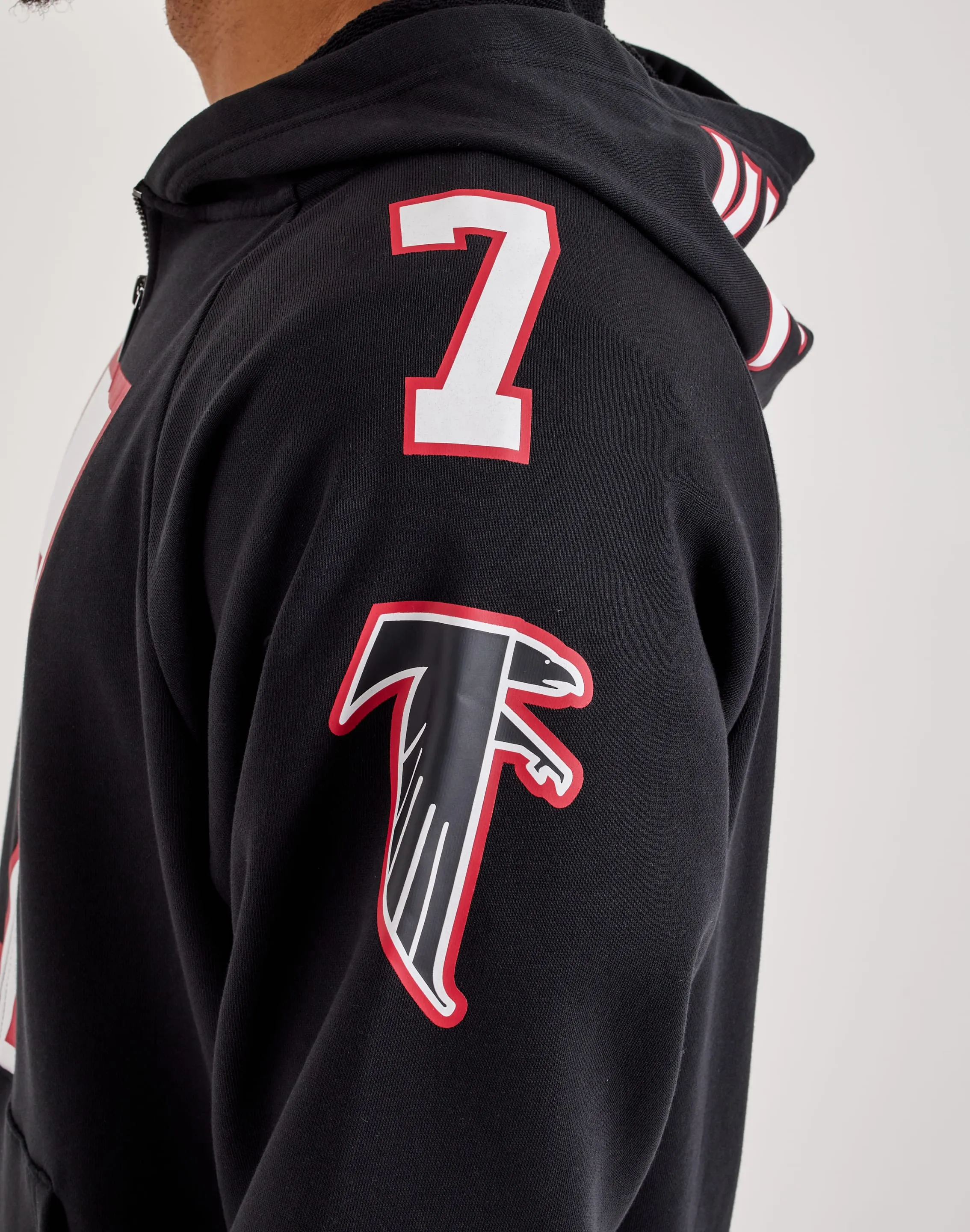 Zero Core Mitchell & Ness NFL Maxxed Out Raglan Falcons Michael Vick Fleece Hoodie